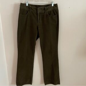 Banana Republic Brown Corduroy Pant Women’s Size 12 Straight Leg Zip Closure